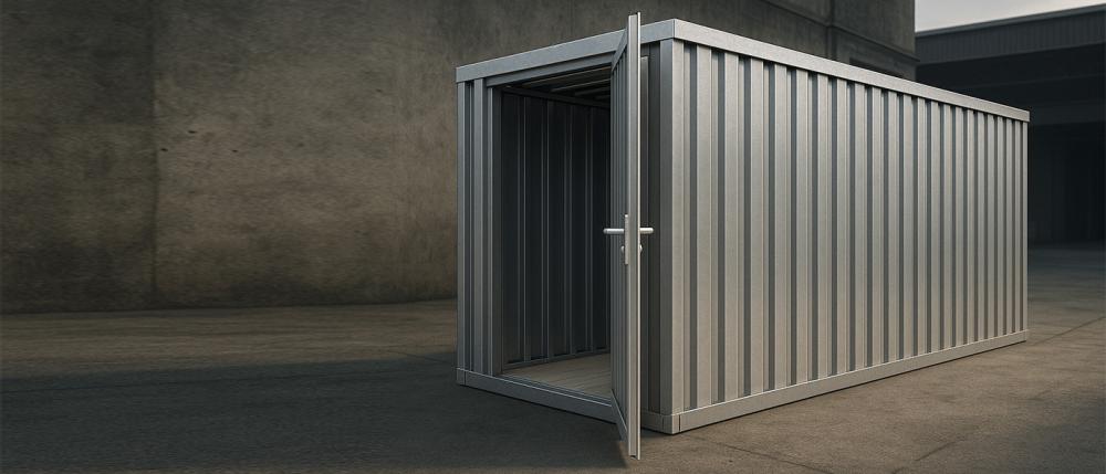 Lagercontainer 4 x 2 m verzinkt Lagercontainer 4 x 2 m verzinkt